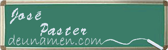 José Paster Visitenkarte